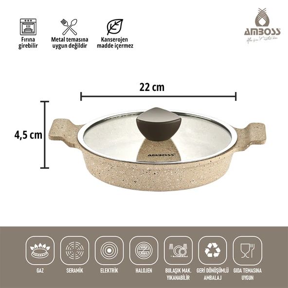 Astral 6 Parça Döküm Sahan Seti - Cappucino - Resim 4