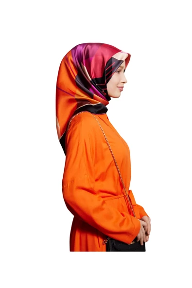 ARMİNE DJ SAF İPEK EŞARP 8915D (S)  (NOSTALJİ SURA) ürün görseli 1