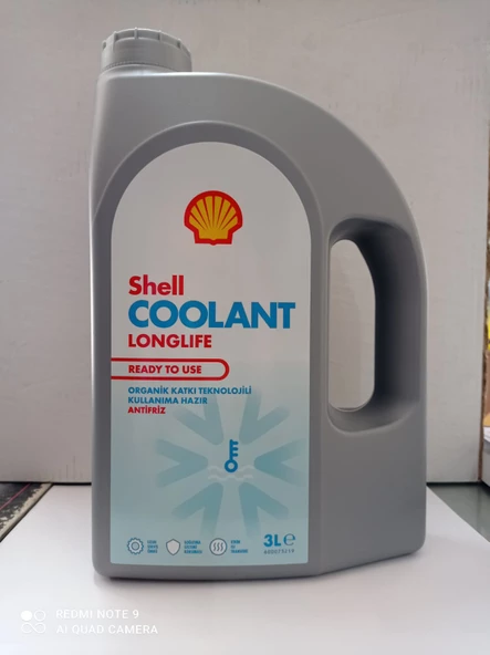 Shell Long Lıfe -37 Kullanıma Hazır Kırmızı Antifriz 2023 Tarihli 3L ürün görseli 1