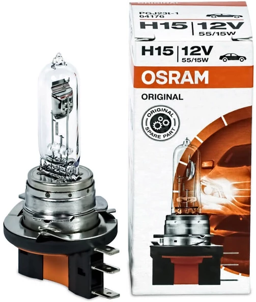 H15 Far Ampulu 12v 55/15w Cıft Tellı osram 64176 ürün görseli 1