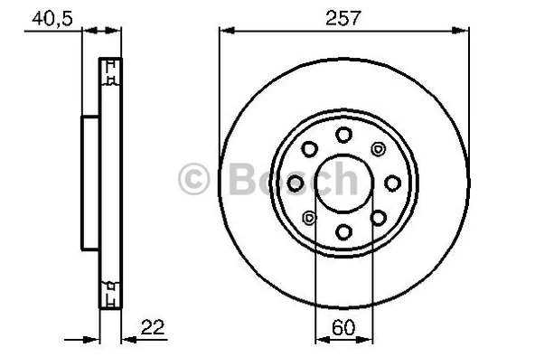 Bosch 986479223 Ön Fren Disk Tk Corsa D 2006- Grande Punto 2005- ürün görseli 1
