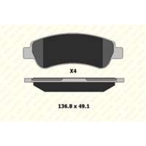 Arka Fren Balatası Ducato 3-Boxer 3-Jumper 3 Kale 2446519004 ürün görseli 1