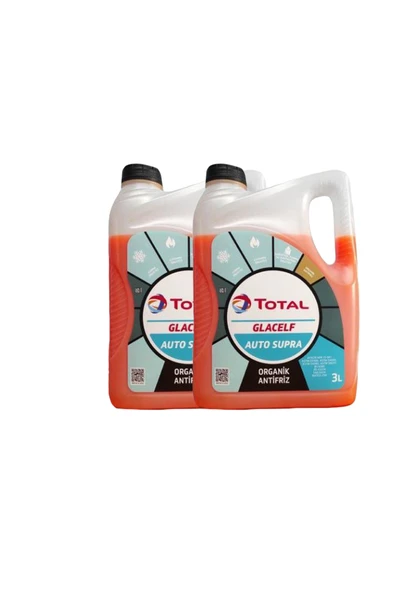 Glacelf Auto Supra Antifriz Kırmızı 3 Litre 2023 Üretim 2 Adet ürün görseli 1