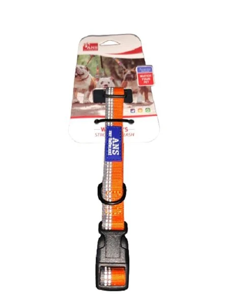 ANS İki Renk Köpek Boyun Tasması 1,5cm Genişlik, Boynu 30-37cm ürün görseli 1