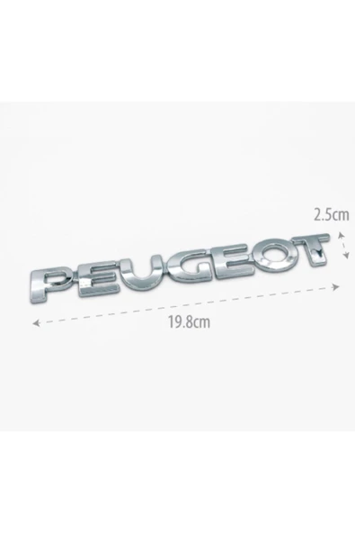 Peugeot Bagaj Yazı ( 206) 1998 ve 2006 Modeller İçin Uyumlu ürün görseli 1