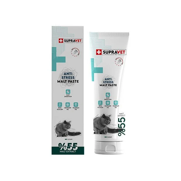 Supravet Malt Paste Stress Önleyici Kedi Macunu 100 Gr ürün görseli 1