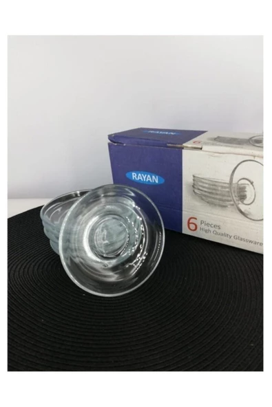 Rayan TechnaGalss Çay Tabağı 6 Lı Cam SAU-10 T.G-2022 AB004 0701 ürün görseli 1
