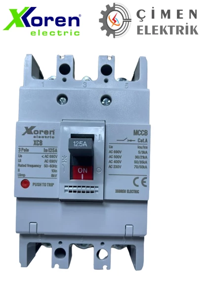 XKoren XCB 103S 125S 3x125 35ka Kompakt Şalter ürün görseli 1