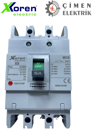 XKoren XCB 103S 160S 3x160 35ka Kompakt Şalter ürün görseli 1