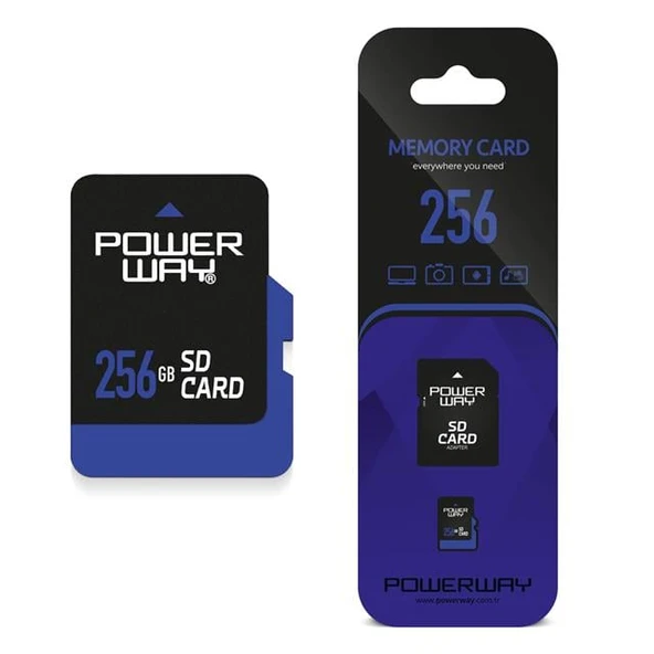 Powerway PWR-256 256GB Micro SD Hafıza Kartı (Adaptör Dahil) ürün görseli 1