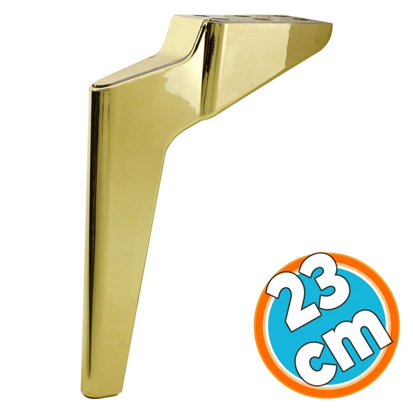 Mobilya Yükseltici Kanepe Sehpa TV Ünitesi Koltuk Ayağı 23 cm Gold Altın Baza Ayak ürün görseli 1