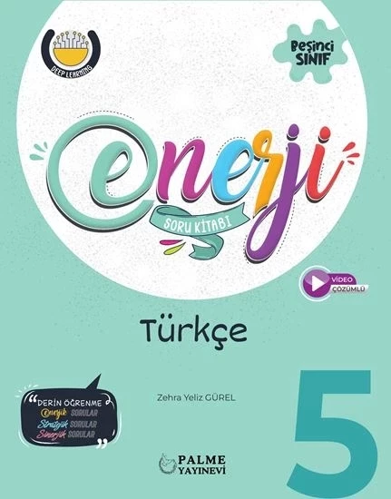 Palme Yayıncılık Enerji 5. Sınıf Türkçe Soru Kitabı - Zehra Yeliz Gürel ürün görseli 1