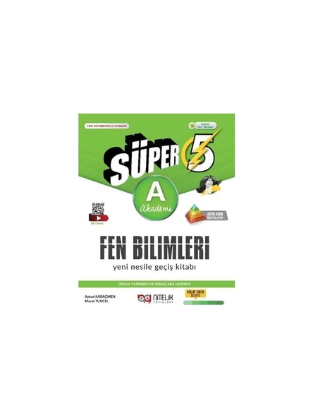 Nitelik Yayınları 5. Sınıf Süper Fen Bilimleri A Yeni Nesile Geçiş Kitabı ürün görseli 1