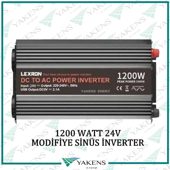 1200 Watt 24V Modifiye Sinüs İnverter Lexron ürün görseli 1