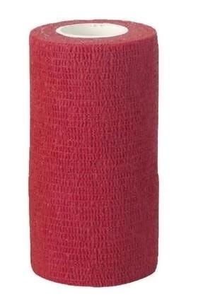 SAYBERK - COBAN ELASTİK KENDİNDEN YAPIŞKALI BANDAJ KIRMIZI 10 CM X 4.5 METRE (1 ADET) ürün görseli 1