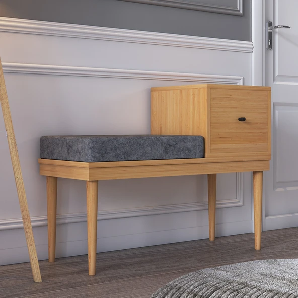 ROSEPAL Paris Modern Bambu Çok Amaçlı Puf ürün görseli 1