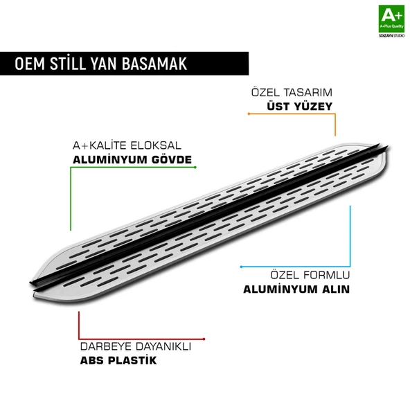 HRV 2015 2017 2018 2019 2020 ARACA ÖZEL YAN BASAMAK - Resim 5