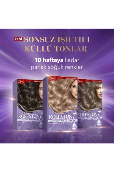 Wella Koleston Supreme Kit 7/18 Işıltılı Inci Küllü Kumral *18 ürün görseli 1