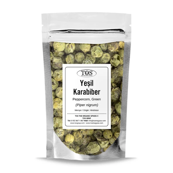 Yeşil Karabiber Bütün 50 gr (1. Kalite) Piper nigrum ürün görseli 1