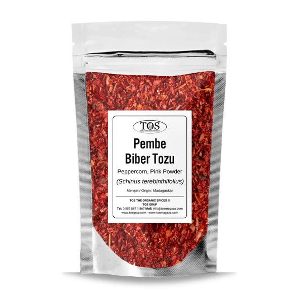 Pembe Karabiber Tozu 1 kg (1. Kalite) Schinus terebinthifolius ürün görseli 1