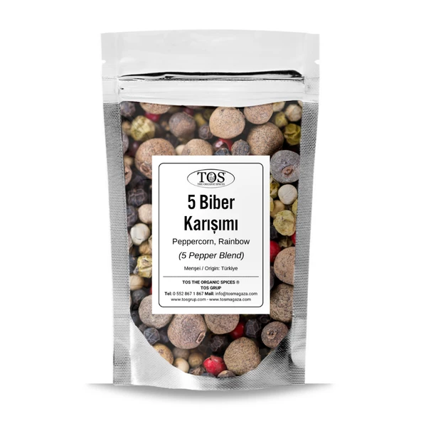 5 Biber Karışımı 500 gr (1. Kalite) Piper nigrum ürün görseli 1