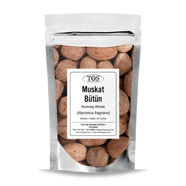 Muskat Bütün 250 gr (1. Kalite) Myristica fragrans ürün görseli 1