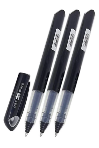 Siyah Pilot Kalem 3 Adet Roller Uçlu Likit Mürekkepli Johnshe 0.5 mm Pilot Kalem Jp803 ürün görseli 1