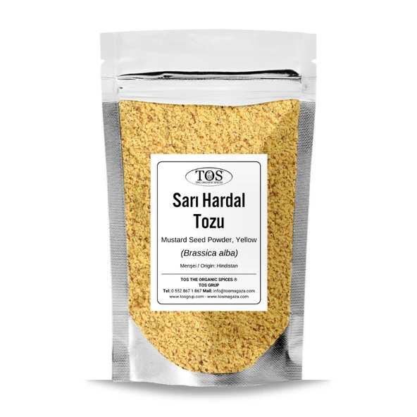 Sarı Hardal Tozu 100 gr (1. Kalite) Brassica alba ürün görseli 1