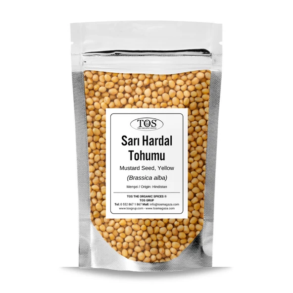 Sarı Hardal Tohumu 100 gr (1. Kalite) Brassica alba ürün görseli 1