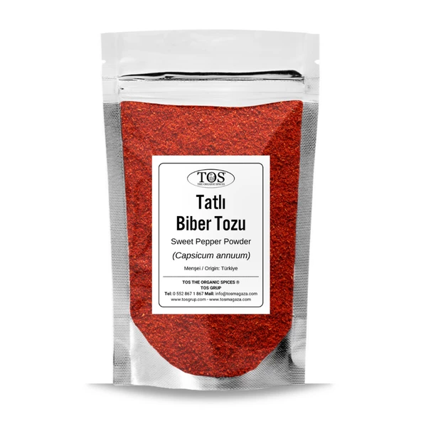 Tatlı Kırmızı Biber Tozu 250 gr (1. Kalite) Capsicum annuum ürün görseli 1