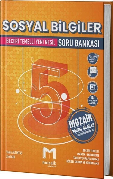 5. Sınıf Sosyal Bilgiler Soru Bankası Mozaik Yayınları ürün görseli 1