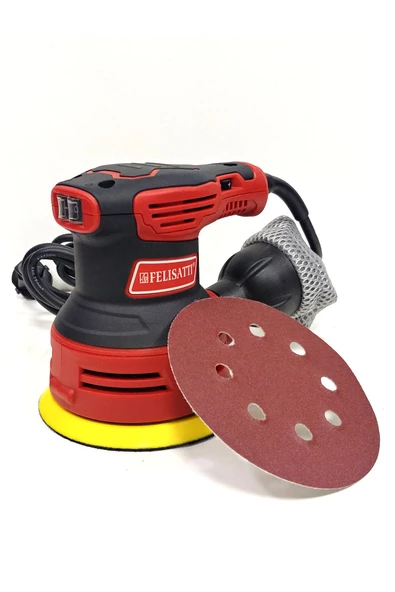 Felisatti   300 Watt Devir Ayarlı Eksantrik Zımpara Makinesi 125mm ürün görseli 1