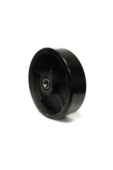 Rolwal   Siyah Poliüretan Transpalet Tekerleği 180x50 mm ürün görseli 1