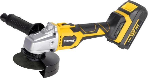 RTRMAX X-LION RTX3060 AKÜLÜ AVUÇ TAŞLAMA KÖMÜRSÜZ 115MM 10.000RPM 2X4Ah PLUS AKÜ HIZLI ŞARJ ürün görseli 1
