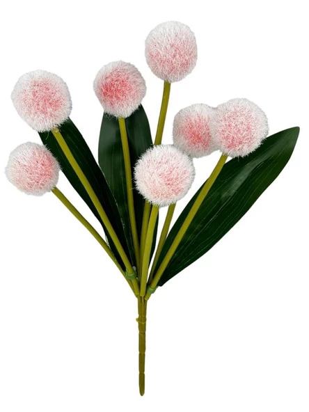 Nettenevime Yapay Çiçek Kırmızı Açık Pompon Çiçeği Dekoratif Yapay Çiçek 30*20cm ürün görseli 1
