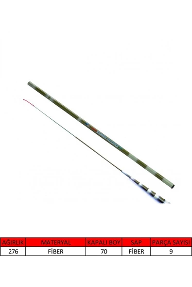 1065 Bamboo Pole Kısa Kapanır Göl Kamışı 450CM ürün görseli 1