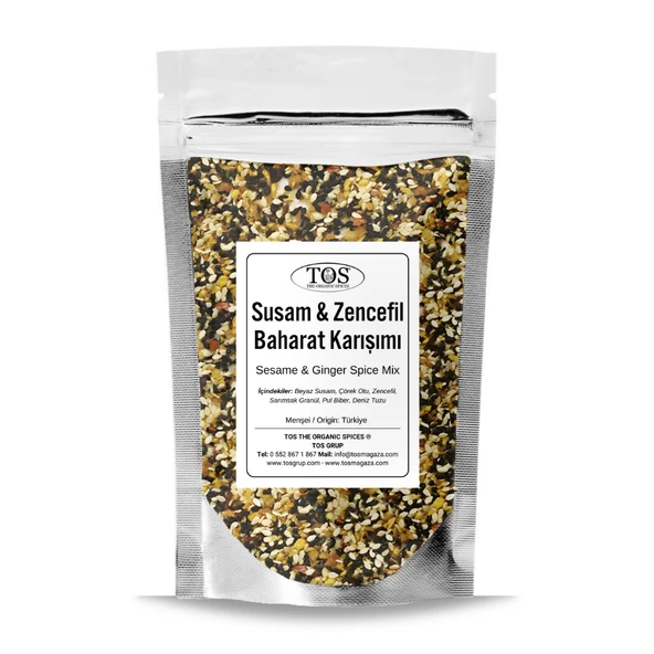 Kızarmış Susam & Zencefil Baharat Karışımı 100 gr (1. Kalite) ürün görseli 1