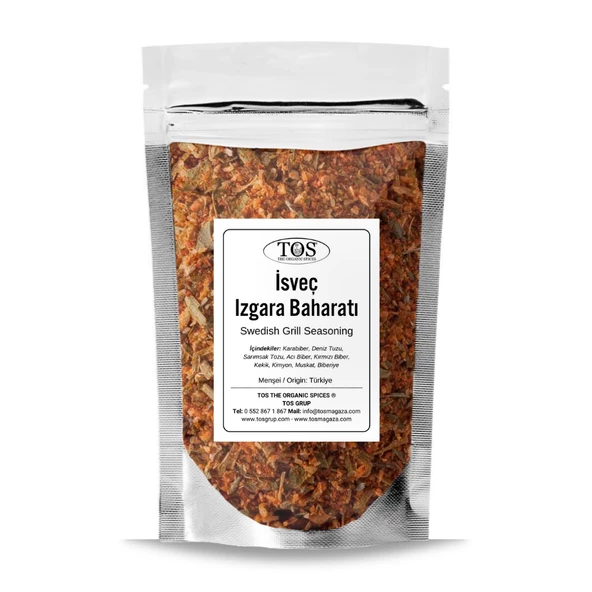 İsveç Izgara Baharatı (Grillkrydda) 100 gr (1. Kalite) ürün görseli 1