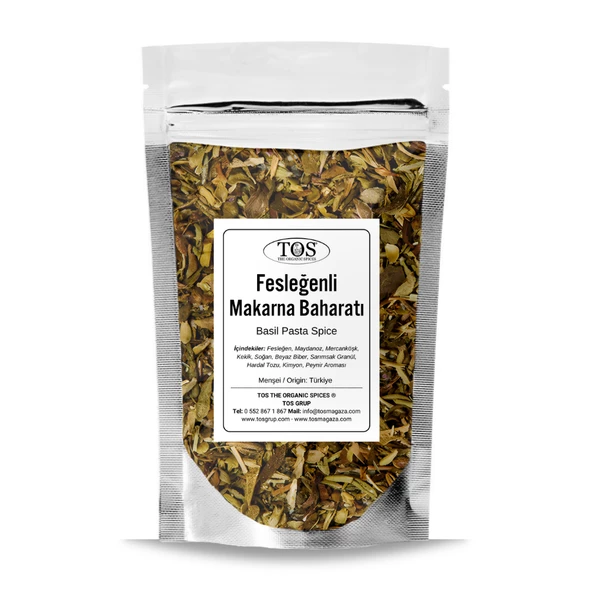 Fesleğenli Makarna Baharatı 100 gr (1. Kalite) ürün görseli 1