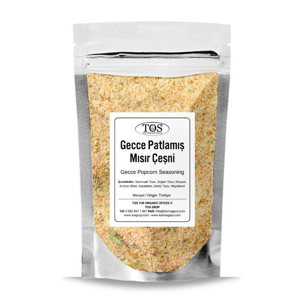 Gecce Patlamış Mısır Çeşni 250 gr (1. Kalite) ürün görseli 1