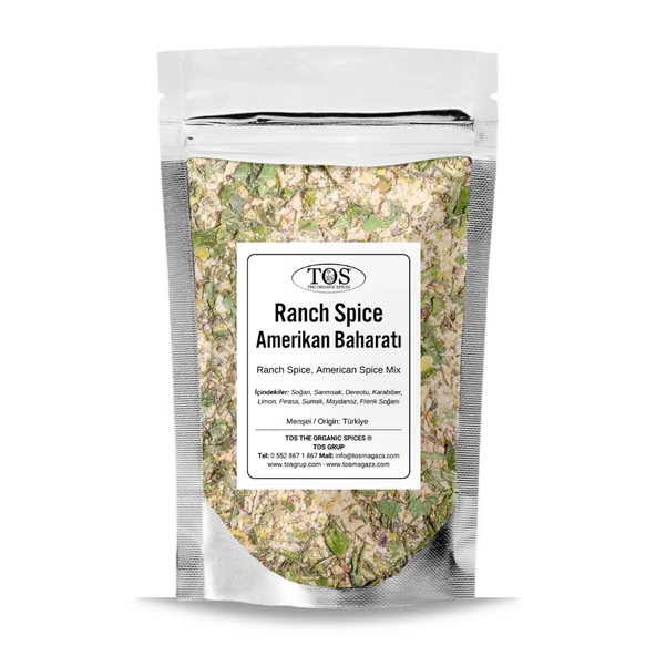 Ranch Spice, Amerikan Baharat Karışımı 250 gr (1. Kalite) ürün görseli 1