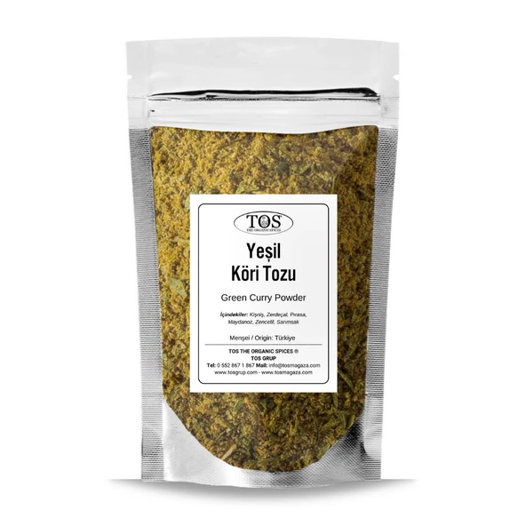 Yeşil Köri Tozu 500 gr (1. Kalite) ürün görseli 1