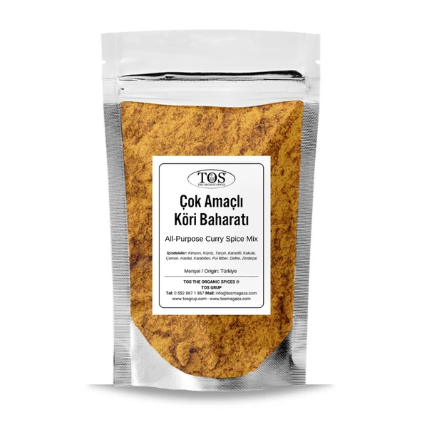 Çok Amaçlı Köri Baharat Karışımı 500 gr (1. Kalite) ürün görseli 1