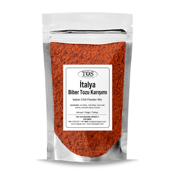 İtalya Biber Tozu Karışımı 500 gr (1. Kalite) Italian Chili Powder Mix ürün görseli 1