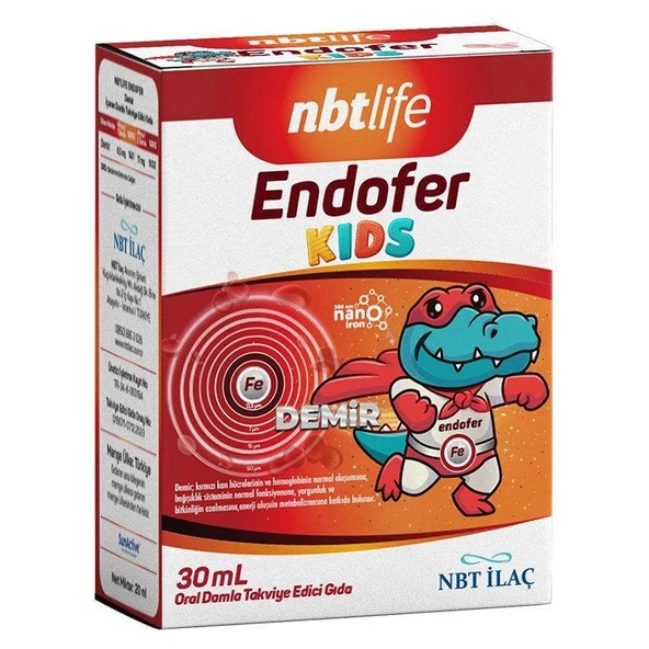 NBT Life Endofer Kids Demir Damla 30 ml ürün görseli 1