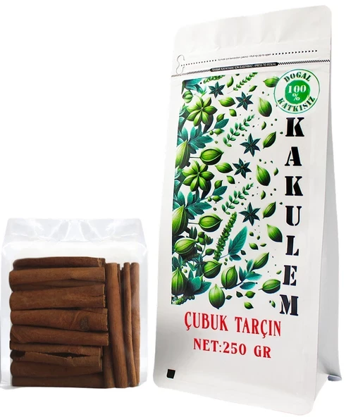 KAKULEM SERTİFİKALI Katkısız Kabuk Çubuk Tarçın 250 GR ürün görseli 1