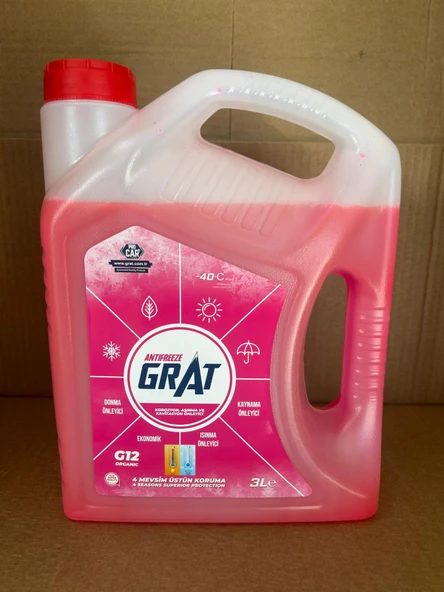 Kırmızı Organik Antifriz 40 Derece 4 Mevsim ürün görseli 1