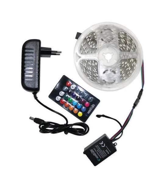 Zhltools Kumandalı 5 Metre Tek Çipli Rgb Şerit Led ürün görseli 1