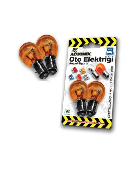 Automix 12 V 93 Sarı Ampul Seti 2 Adet ürün görseli 1