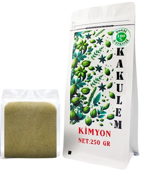 KAKULEM SERTİFİKALI Yerli Katkısız Öğütülmüş Toz Kimyon 250 GR ürün görseli 1